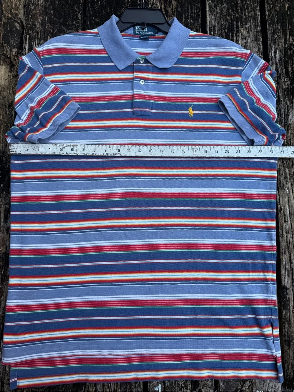 Polo Ralph Lauren Men’s XL Multicolored Multi-Stripe Short Sleeve Polo Shirt P1